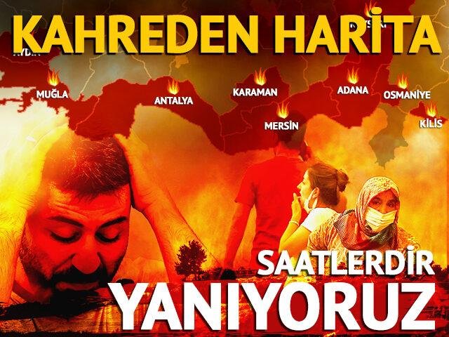 Antalya, Kütahya, Kocaeli, Aydın, Adana, Mersin, Karaman, Kilis, Kayseri ve Osmaniye’de yangın! Kara yolu ulaşıma kapatıldı