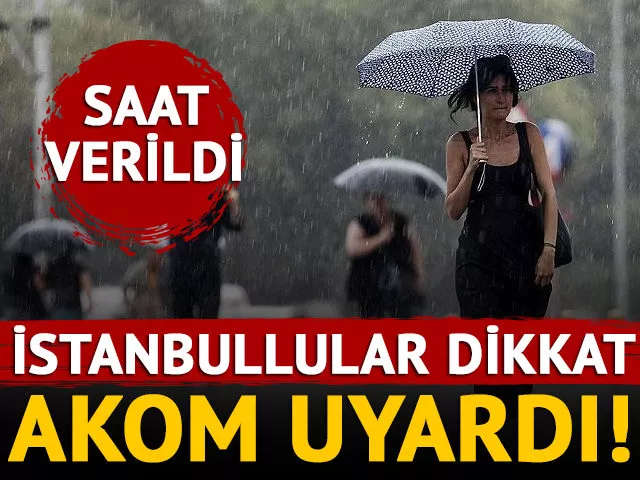KOM’dan uyarı geldi! İstanbullular dikkat