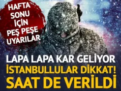 Lapa lapa kar geliyor! İstanbullar dikkat.